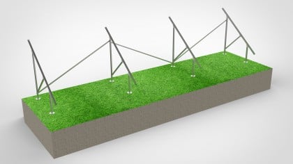 Ground Screw Foundation Steel Mount